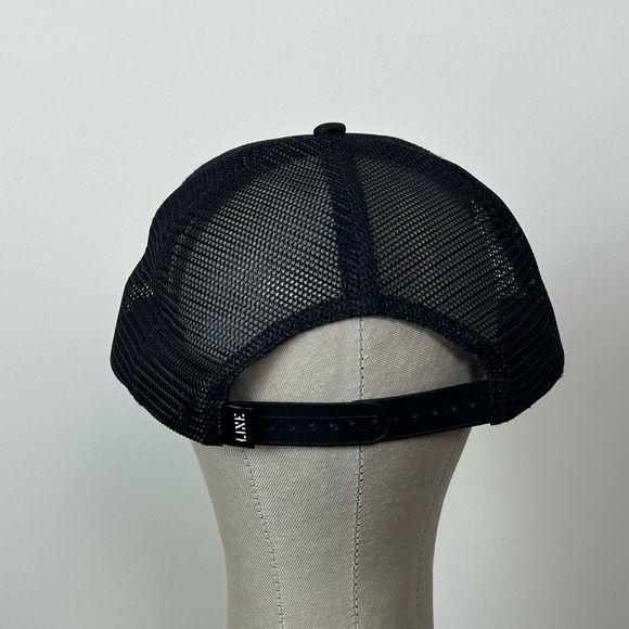 Line Skis Black Trucker Hat with Skull Palm Design - Picture 4 of 7